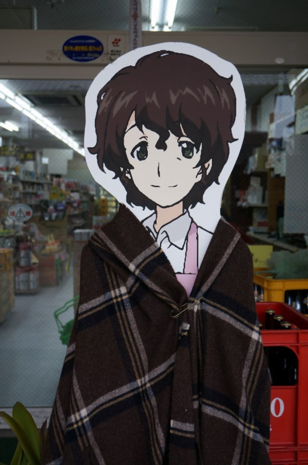 Town Bundles Up Their Life Sized "Girls un Panzer" Characters for the Cold