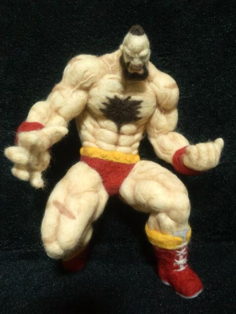 Check Out A Fan-Made Wool Zangief Made By A Japanese Needle Felting Enthusiast