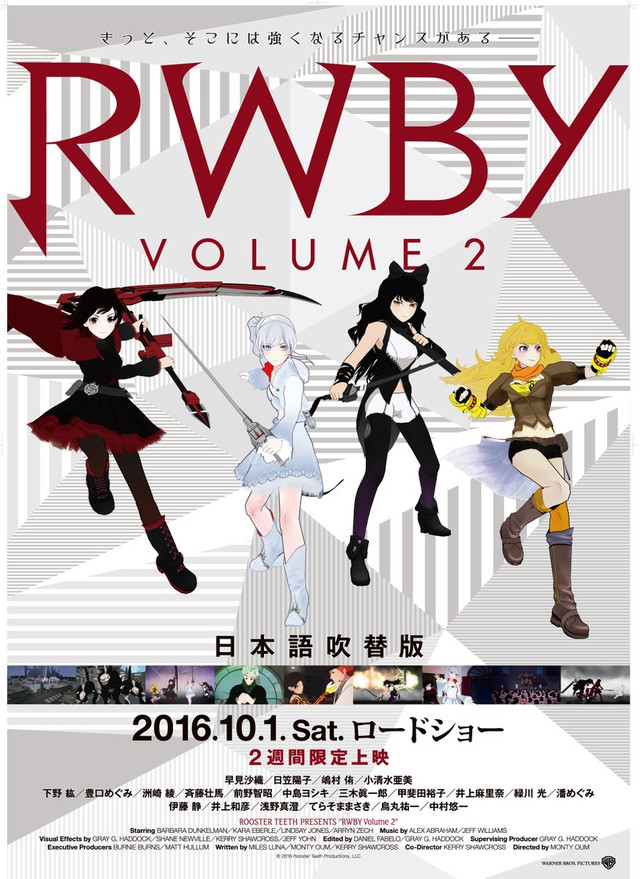 Crunchyroll Ads for Japanese "RWBY" Volume 2 Home Video Release