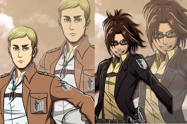 Crunchyroll - Erwin Smith y Hanji Zoe se convierten en niños en el