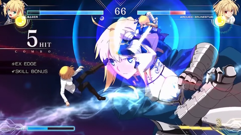 Crunchyroll Saber Gets Summoned Into Melty Blood Type Lumina In New