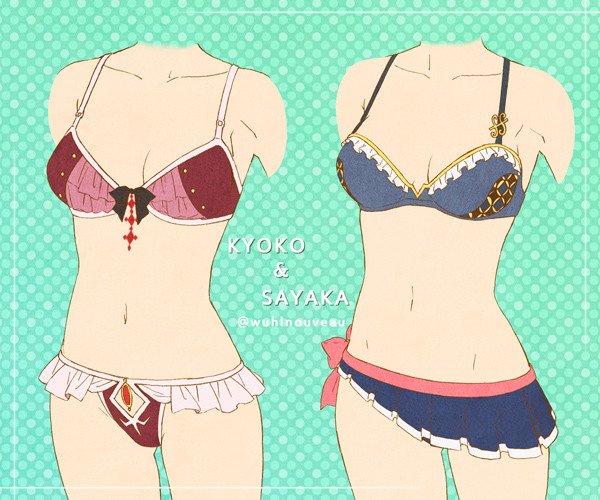 Illustrator Designs "Madoka Magica" Lingerie