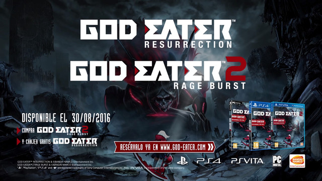 god eater 2 rage burst pc lanzamiento