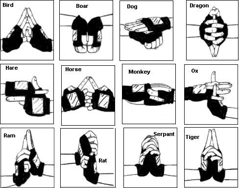 naruto jutsu list hand signs