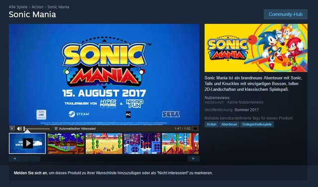 Crunchyroll - Un desliz en Steam apunta a que Sonic Mania se lanzará el 15  de agosto