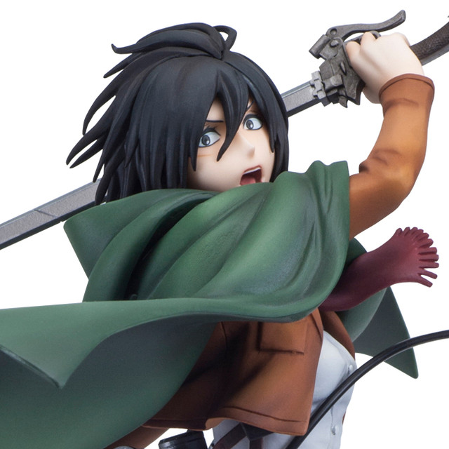 mikasa ackerman resin statue