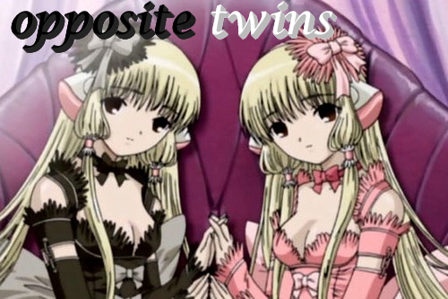 Anime Opposite Twins