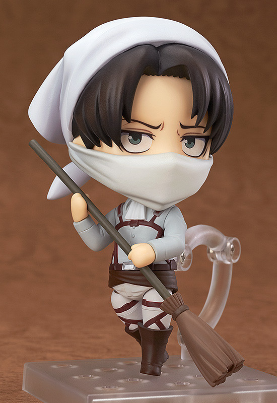 levi nendoroid cleaning anime smile titan attack exclusive offers crunchyroll