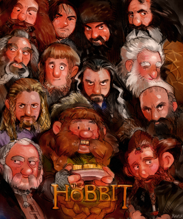 Tributo dos fãs que criaram fanarts de "O Hobbit". 