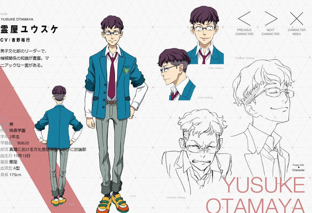 Hiroyuki Yoshino as boys' culture club leader Yūsuke Otamaya