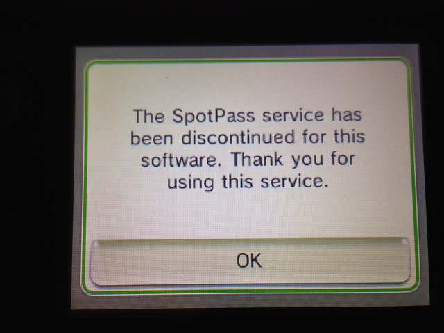 SpotPass Service End