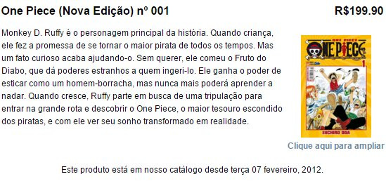 Raros, volumes iniciais de alguns mangás custam até 1800% a mais em lojas especializadas