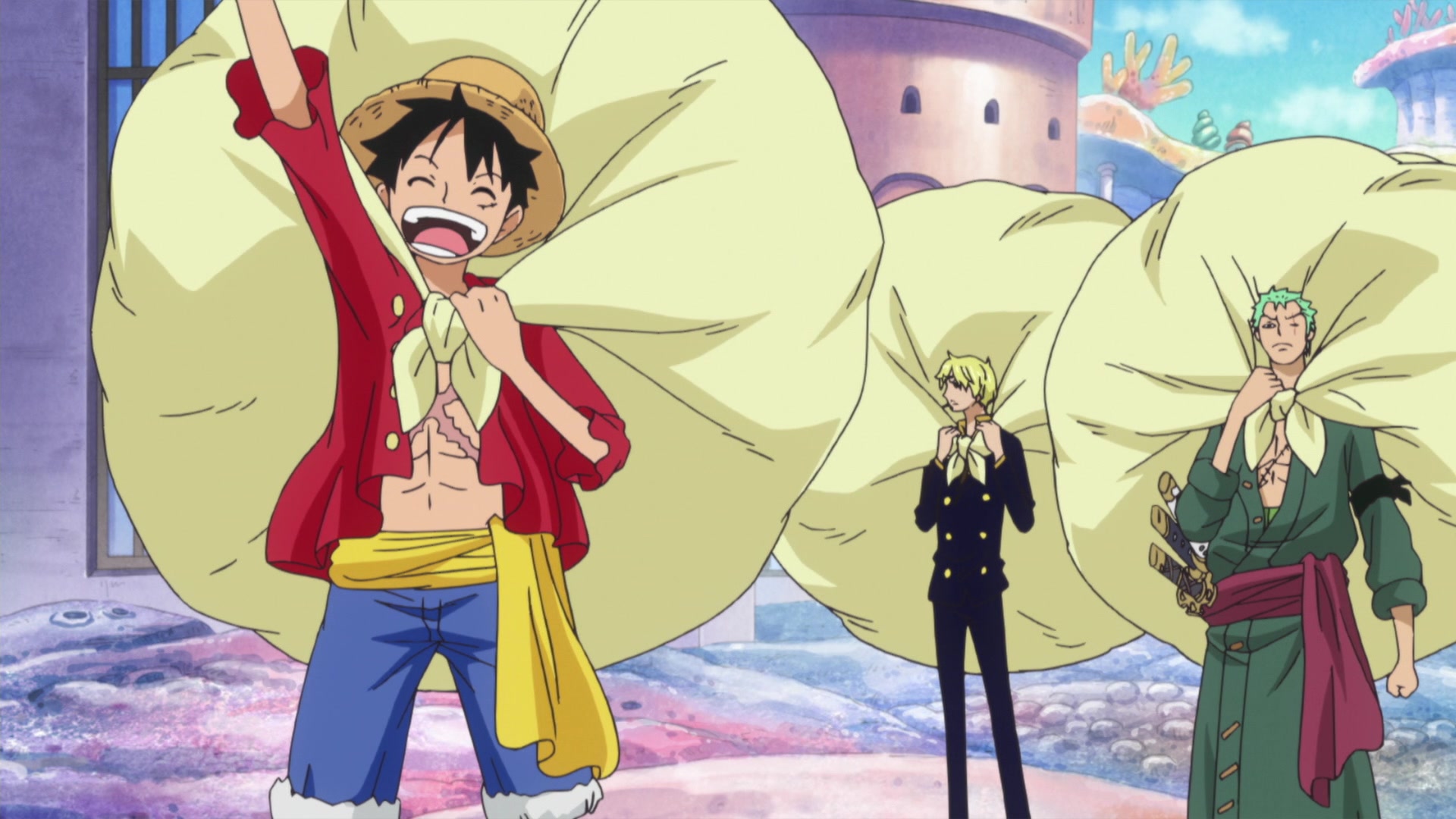 One Piece Fishman Island 517 574 Episode 572 Many Problems Lie Ahead A Trap Awaiting In The New World Watch On Crunchyroll
