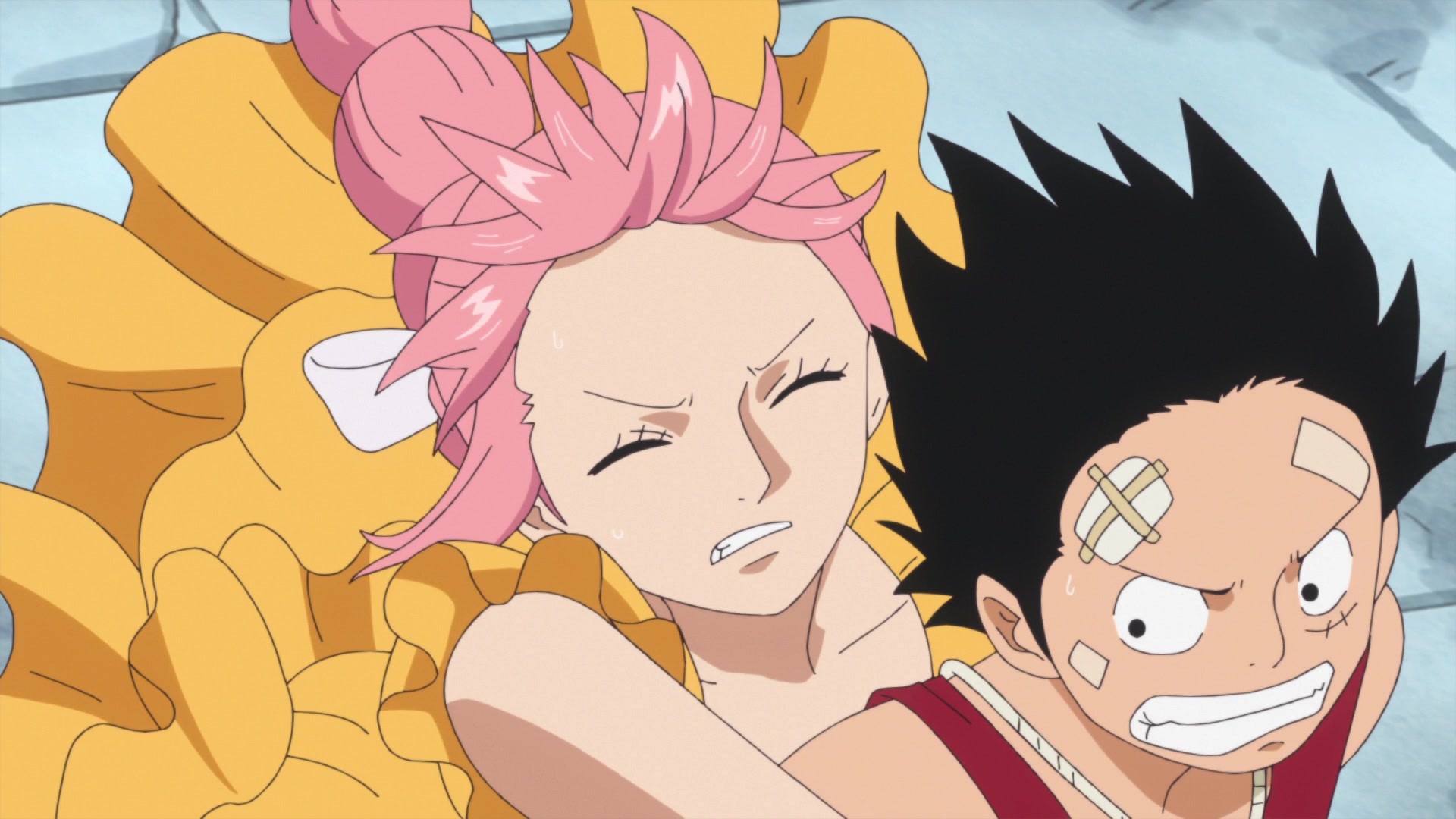 One Piece Dressrosa 700 746 Episode 742 The Bond Between Father And Daughter Kyros And Rebecca Watch On Crunchyroll