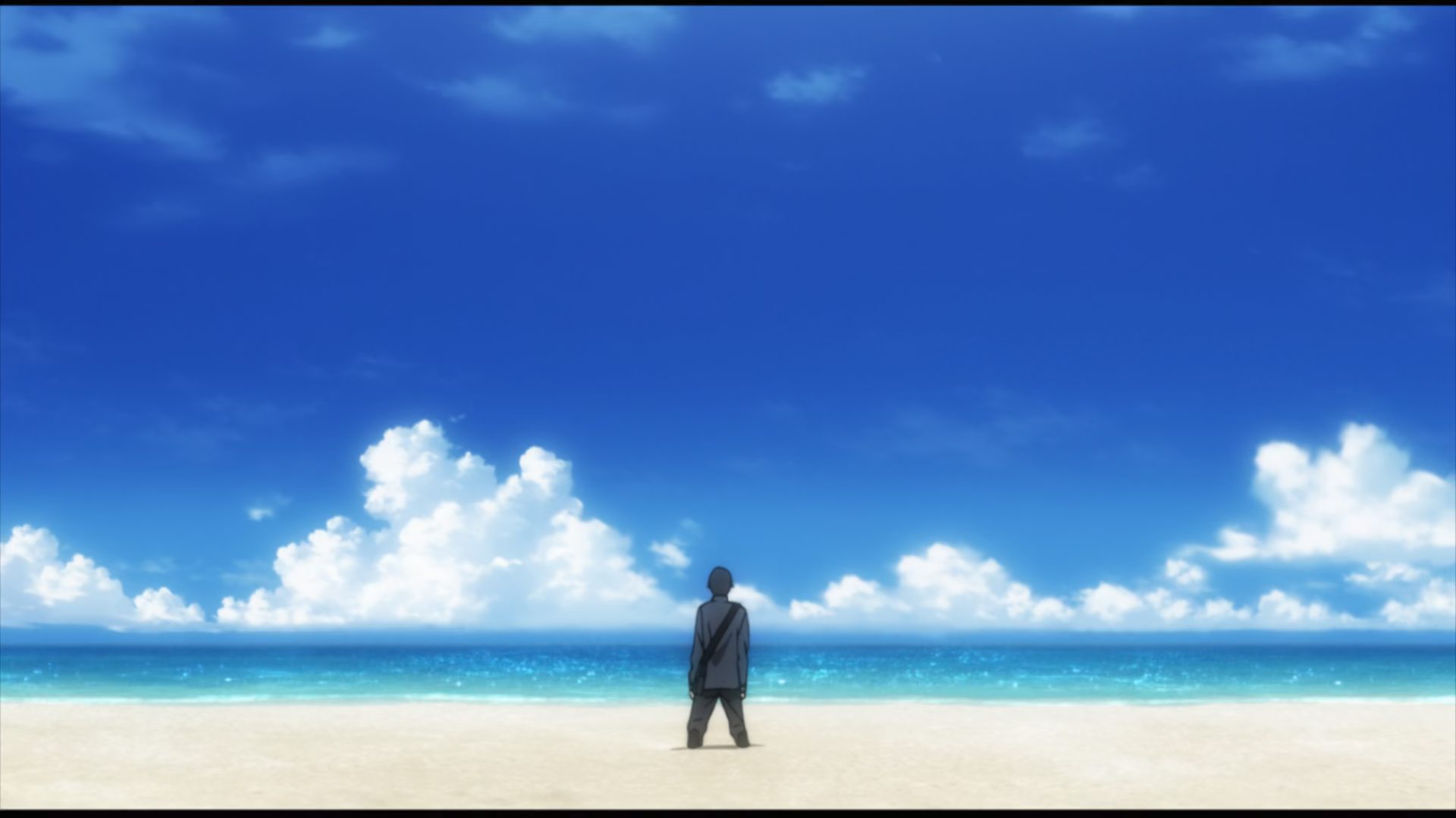 Ryota Sakamoto reaches the beach in BTOOOM!