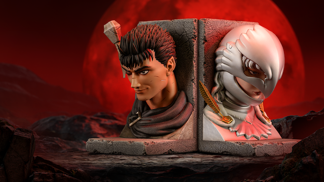 EXCLUSIVE: Berserk Guts and Griffith Bookends Protect Your Collection