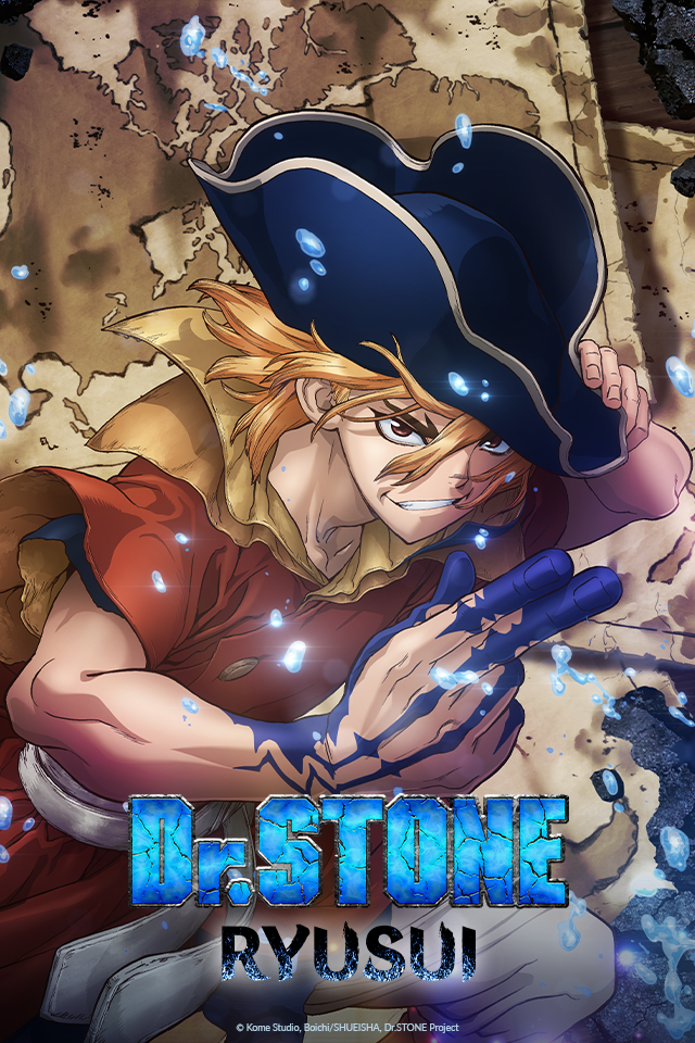 Dr. Stone lanza póster de Senku y sus amigos para temporada 3