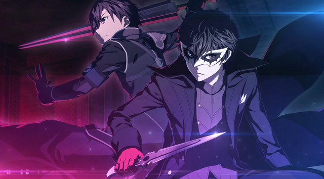 joker interact as persona 5 crosses over with sword art online