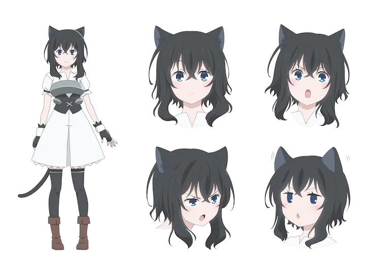 A character setting of Fran, a catgirl adventurer, from the upcoming Reincarnated as a Sword TV anime.