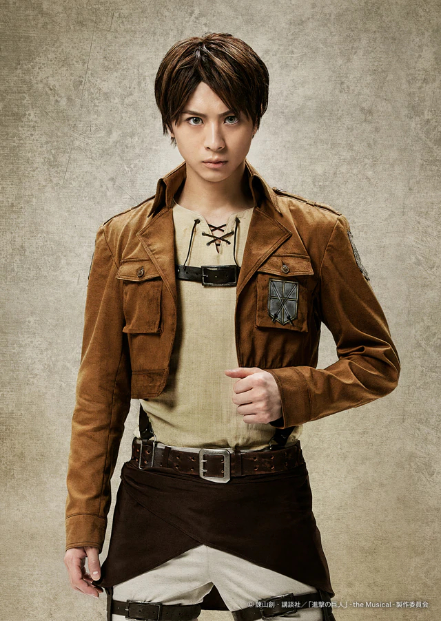 Kurumu Okamiya as Eren in Attack on Titan the Musical