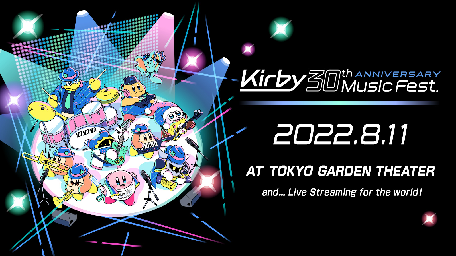 Musikfest zum 30-jährigen Jubiläum von Kirby