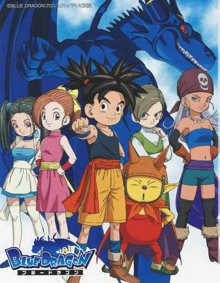 Blue dragon anime characters