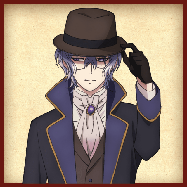 A character visual of Masao Kume, a reincarnated Alchemist playwright from the upcoming Bungo to Alchemist TV anime.