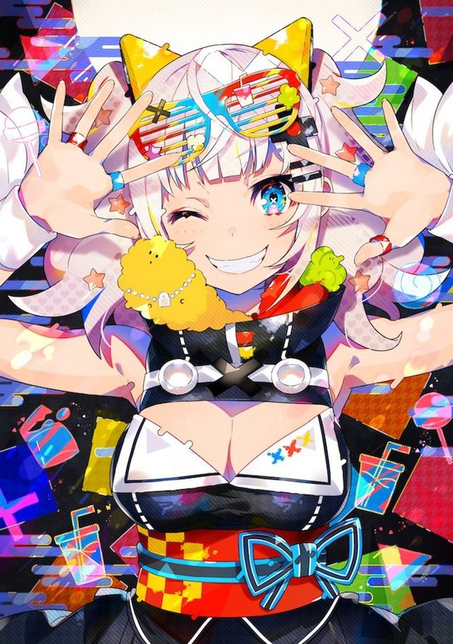 Crunchyroll Virtual Youtuber Kaguya Luna Shows Off Her Various