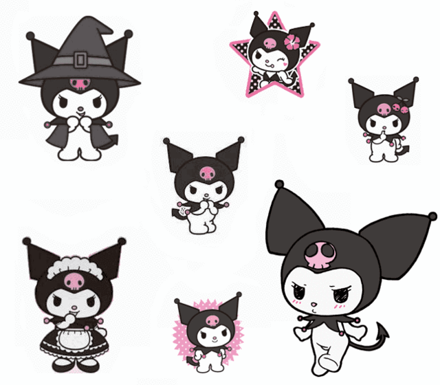 Как нарисовать kuromi поэтапно