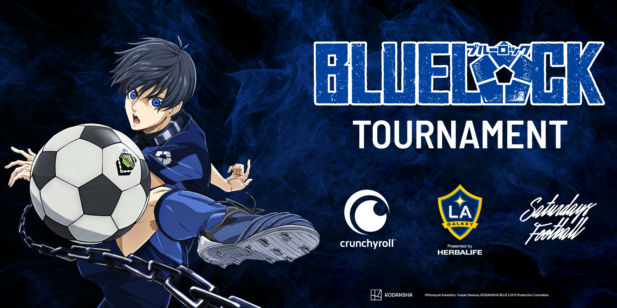 Real-Life BLUELOCK Soccer Tournament Coming From Crunchyroll, Saturdays Football and LA Galaxy