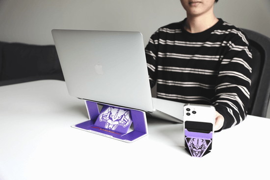 Evangelion Stands in use