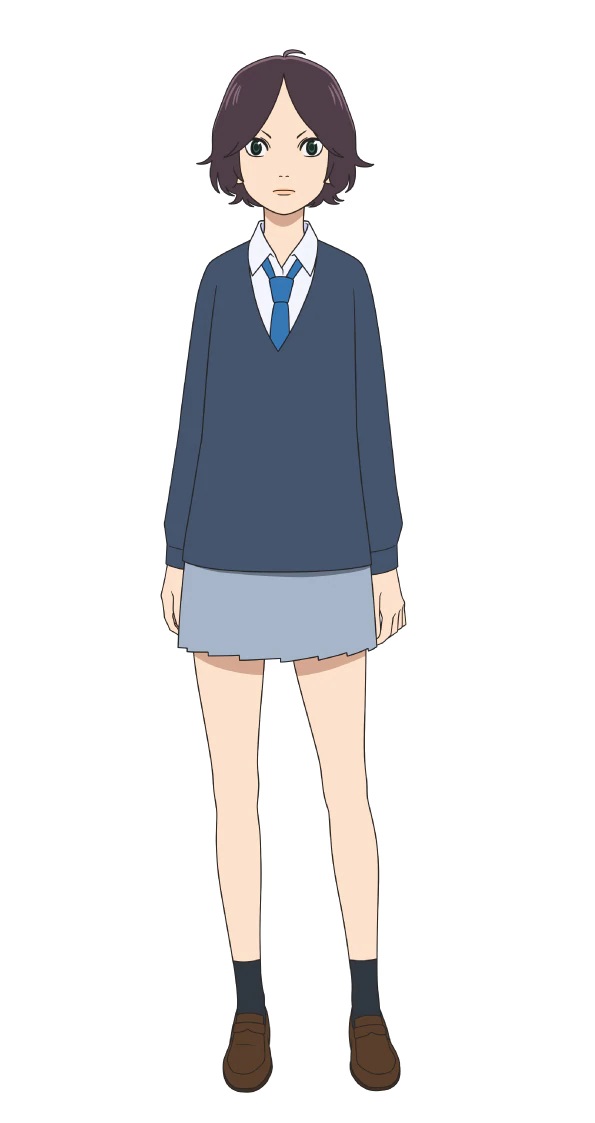 Un escenario de personajes de Rui Kikuchi, miembro del club de fútbol de la escuela secundaria del próximo anime de televisión Farewell, My Dear Cramer.