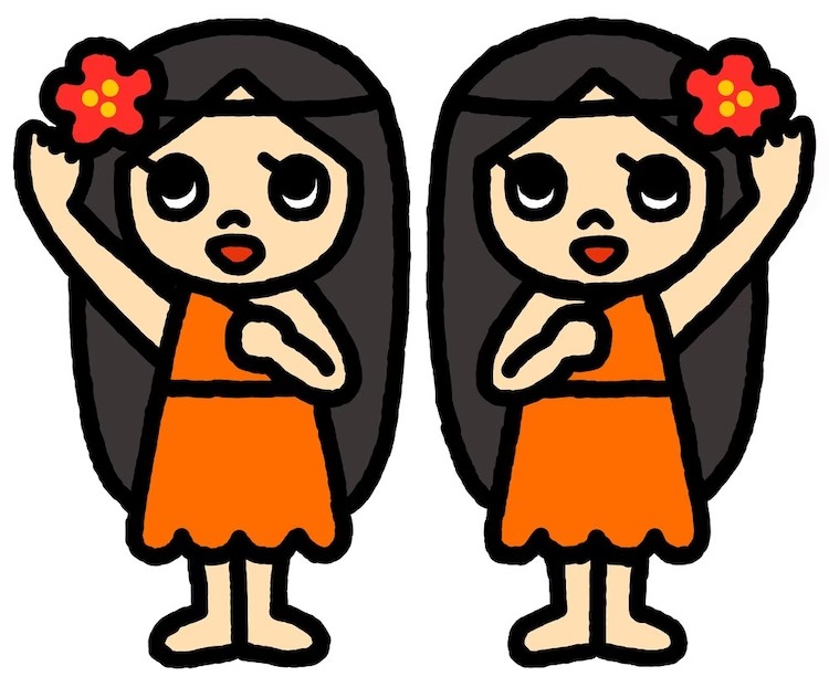 A character setting of the Twin Fairies from the upcoming Chibi Godzilla Raids Again TV anime.