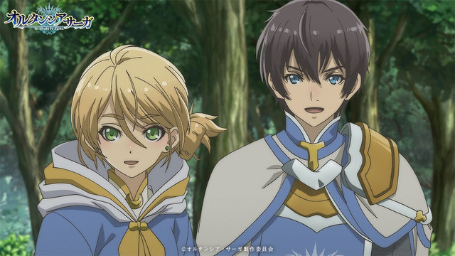 Mariyus Castelled and Alfred Ober, a pair of young knights, prepare to do their duty in a scene from the upcoming Hortensia SAGA TV anime.