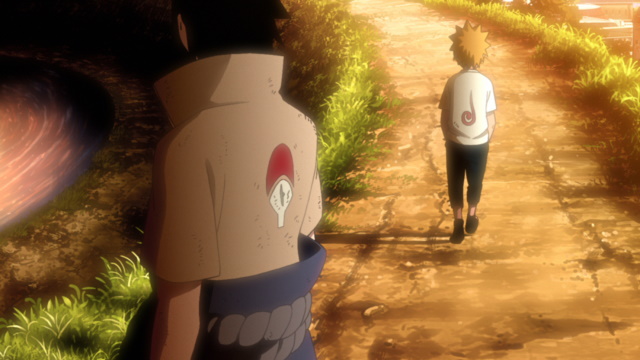 Sasuke und Kind Naruto 