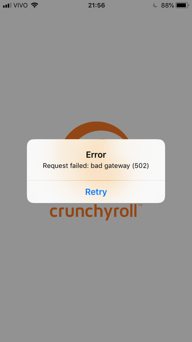 Request failed. Crunchyroll.