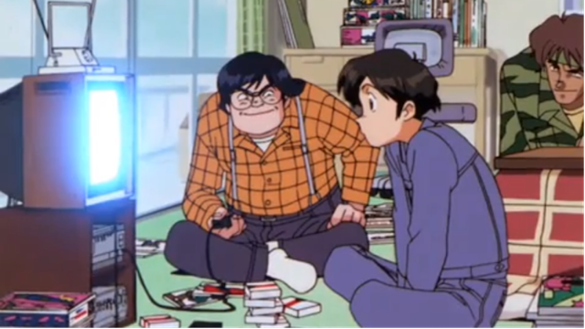 Ken Kubo learns about animation in "Otaku no Video"