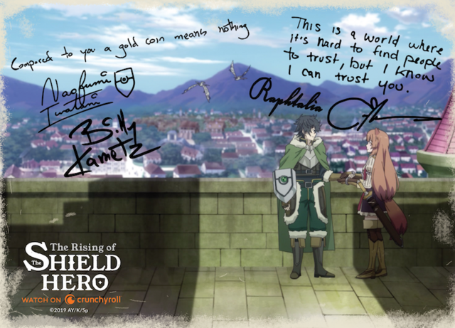 Crunchyroll - Send Your Own Personalized Shield Hero Postcards with