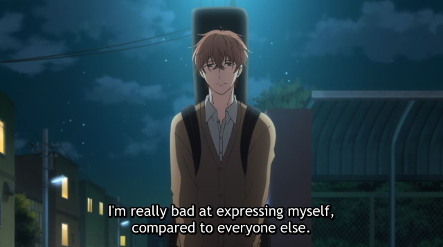 Mafuyu expressing himself in given