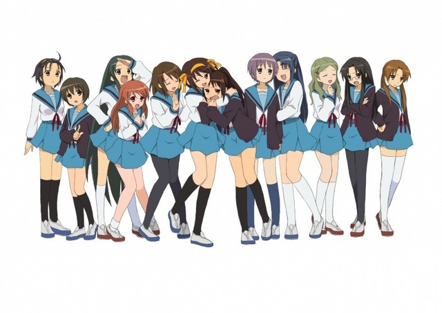 Anime group of girls