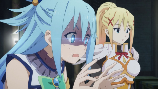 Aqua's reaction, KONOSUBA