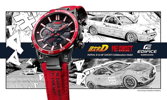 #Initial D and MF Ghost Get Stunning Tribute Watch From Casio Edifice