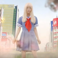 Crunchyroll - Giant High School Girl Confronts Maid Idol in Tokusatsu ...