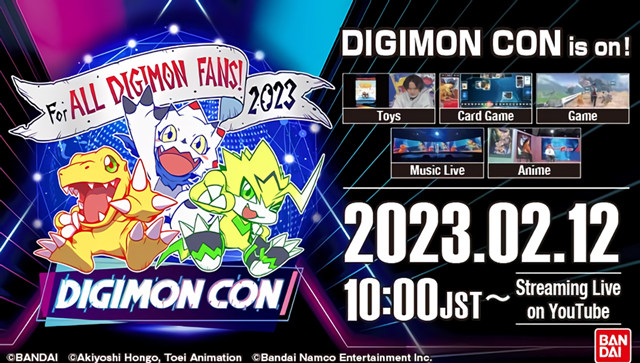 #DIGIMON CON2023 wird am 12. Februar 2023 weltweit live gestreamt