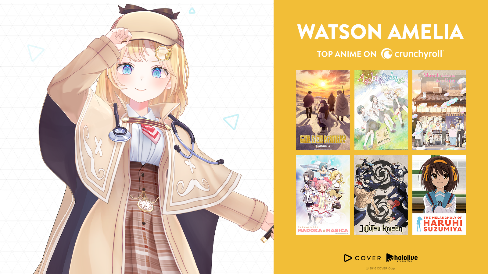 #RECS: VTuber Watson Amelia's Top 10 Favorite Anime