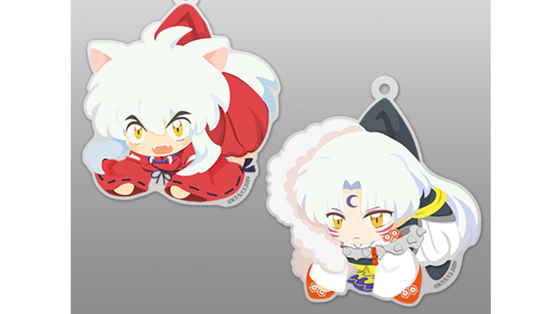 Inuyasha and Sesshomaru as tsumamare keychains