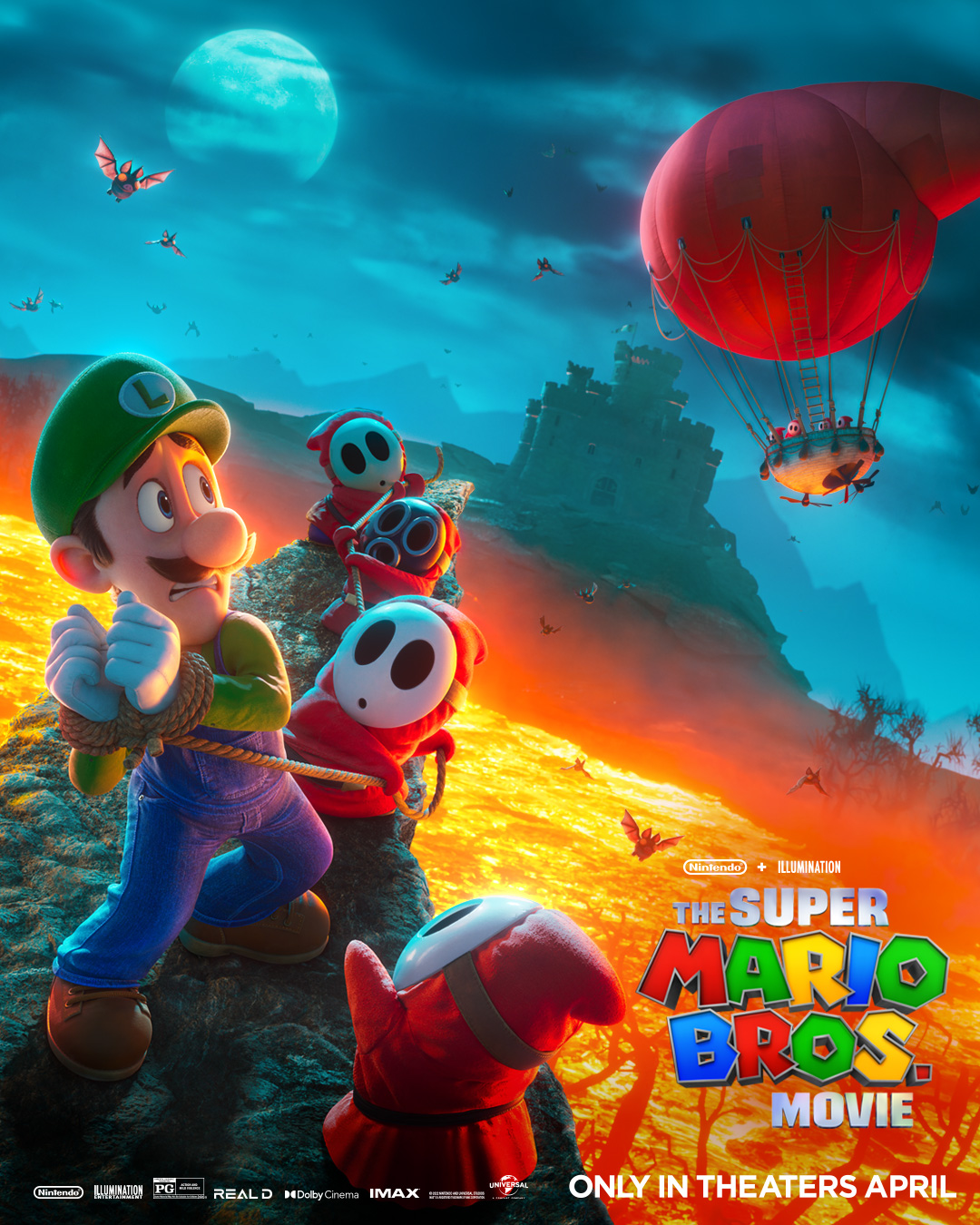 El póster de la película Super Mario Bros.