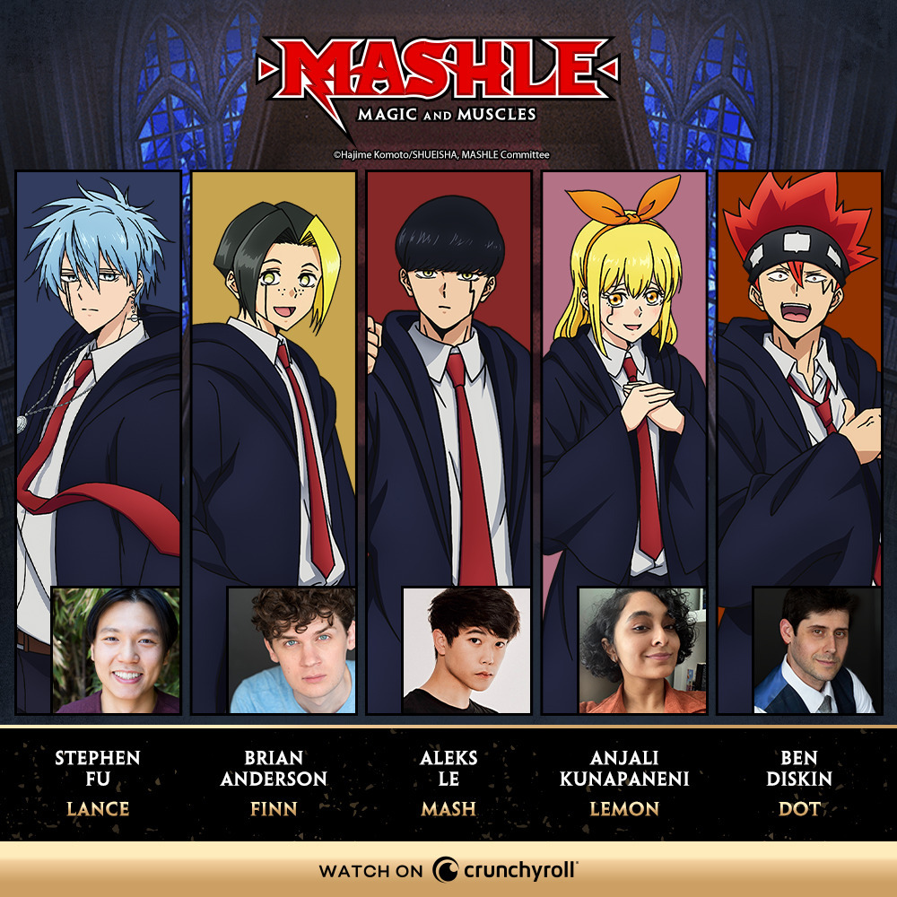 MASHLE MAGIC AND MUSCLES English Dub Flexes Main Cast Release Date 