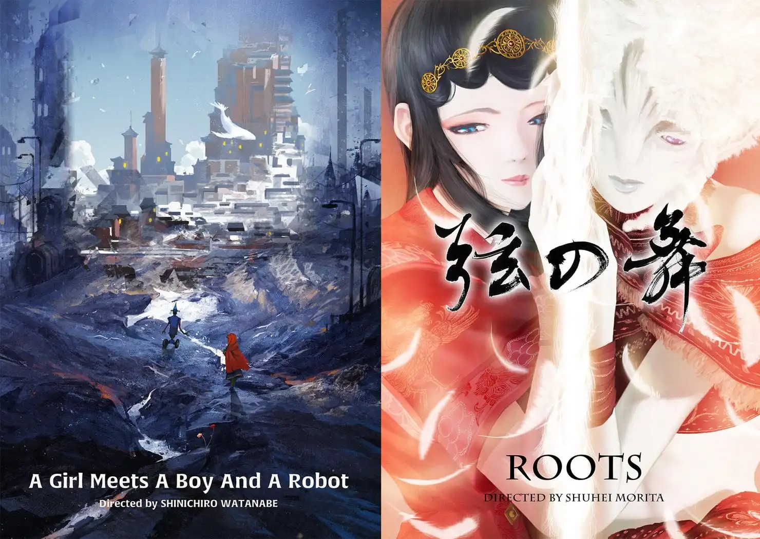 A Girl meets A Boy and A Robot/Roots visual