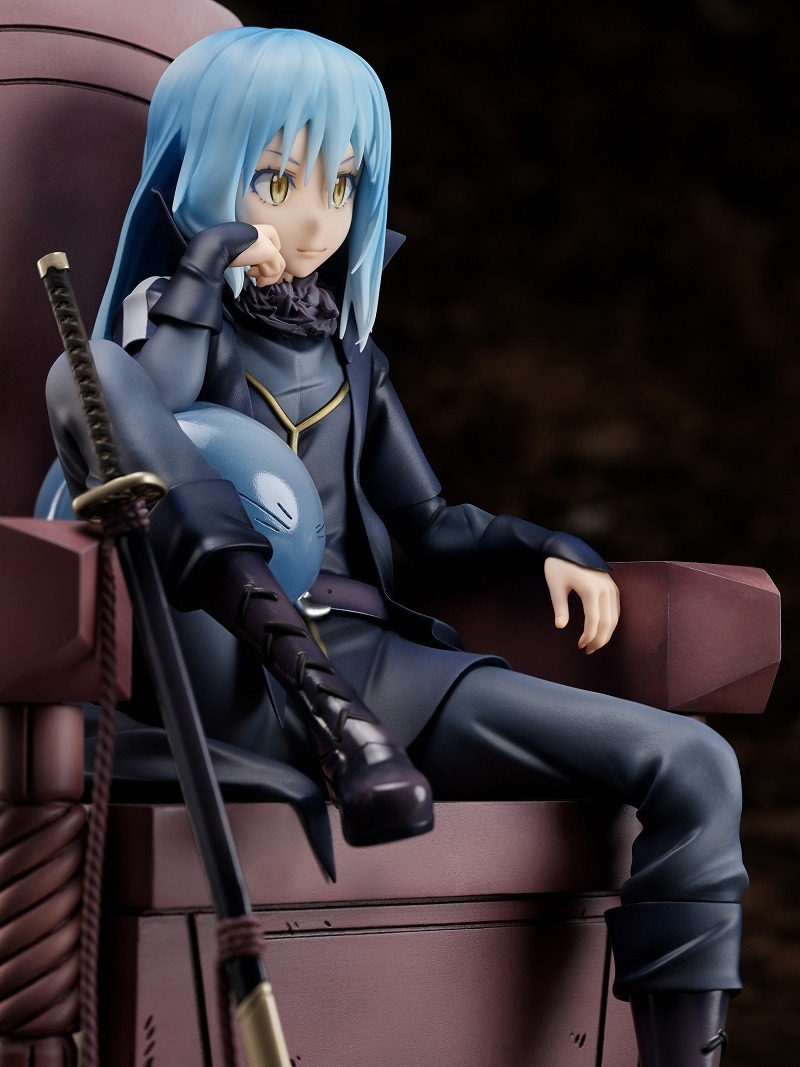 A promotional image of the upcoming That Time I Got Reincarnated as a Slime Demon Lord Rimuru Tempest 1/7 Scale Figure by F:NEX, featuring another profile view of the figure from a different angle.
